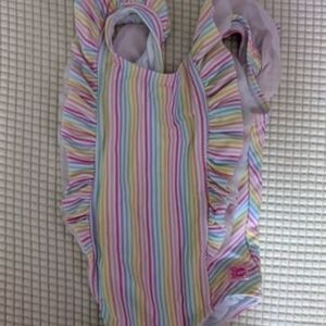 Ruffle Butts White Swimsuit